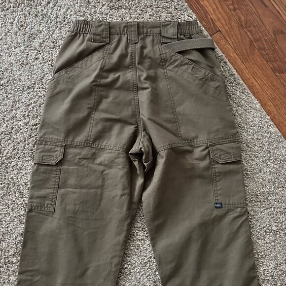 5.11 Mens Tactical Utility Pants Camo Green Size 30x31 Preowned, Great - Picture 6 of 6